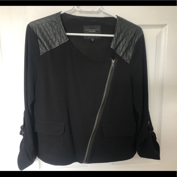 Sanctuary Jacket with leather detail - Picture 2 of 4